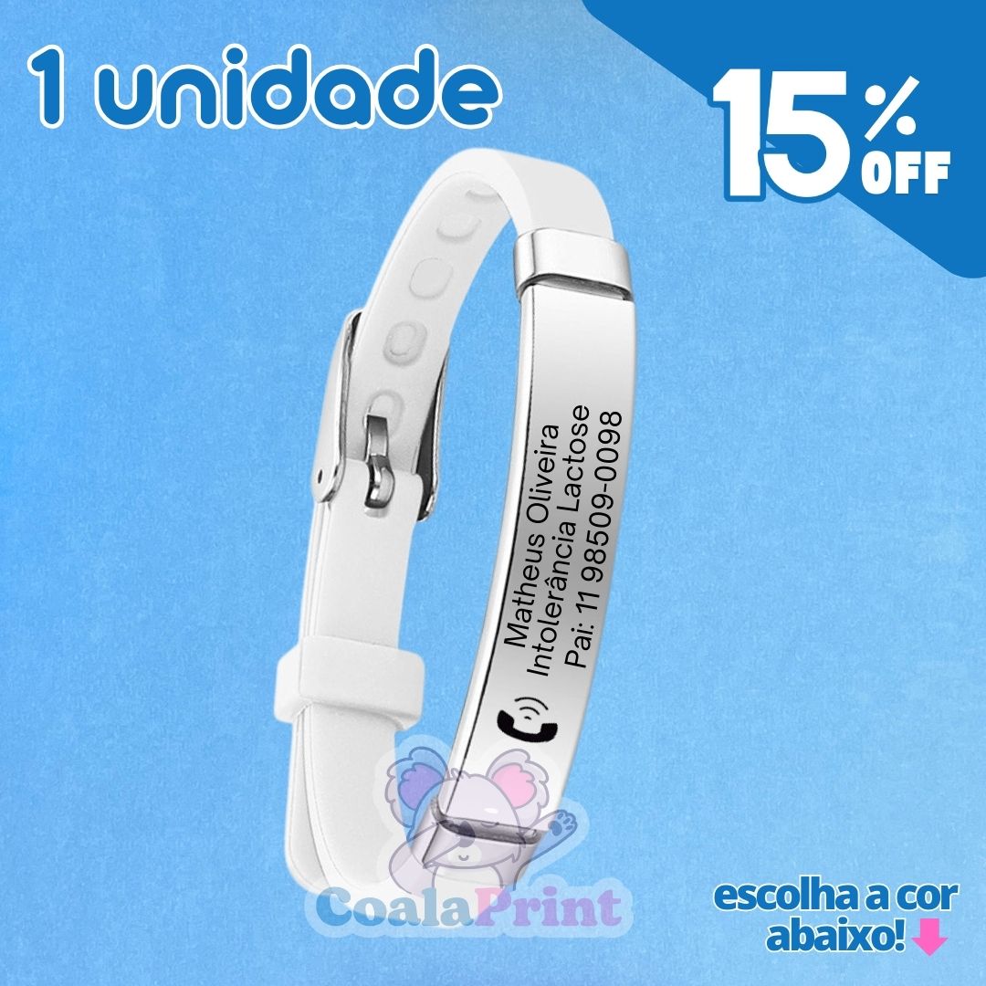 Pulseira Personalizada + Brinde Especial