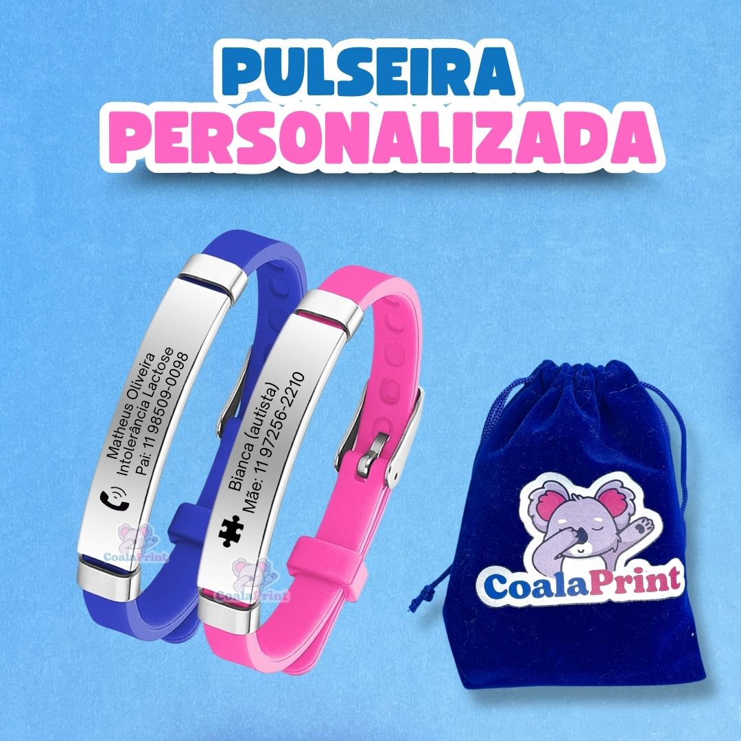 Pulseira Personalizada + Brinde Especial