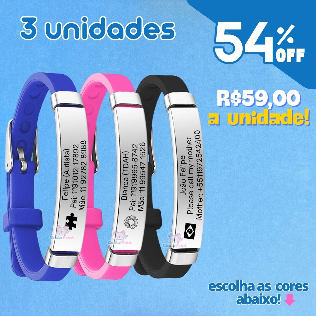 Pulseira Personalizada + Brinde Especial