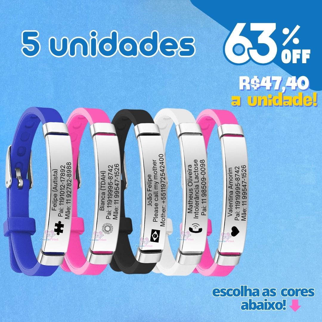 Pulseira Personalizada + Brinde Especial