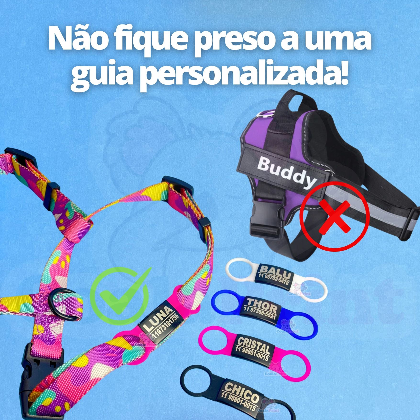 TagPets Personalizada CoalaPrint