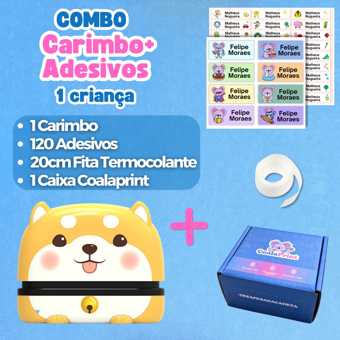 Combo Carimbo+Adesivos (+ Brinde Especial)